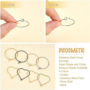 DICOSMETIC 24Pcs 6 Style Ion Plating(IP) 316L Surgical(STAS-DC0001-22)-4