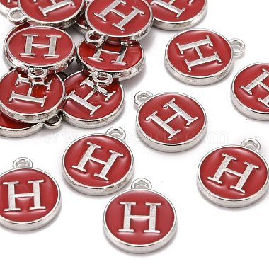 Platinum Plated Alloy Enamel Charms(ENAM-S118-03H-P)-4