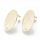 Brass Stud Earring Findings(X-KK-Q750-064G)-1