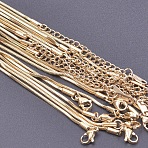 1.5MM Unisex 304 Stainless Steel Snake Chains Necklaces, 40cm, Extender: 5cm(YL8473-2)