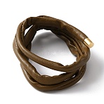 PU Leather Elastic Hair Accessories, with Iron Wire, for Girls or Women, Scrunchie/Scrunchy Hair Ties, Coffee, 705x6x4mm(OHAR-WH0021-19B)