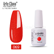 15ml Special Nail Polish, For Nail Art Stamping Print, Varnish Manicure Starter Kit, Orange Red, Bottle: 34x80mm(MRMJ-P006-C018)