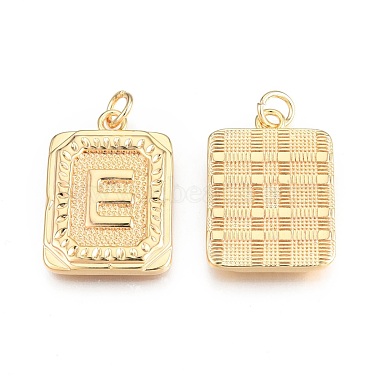 Real 18K Gold Plated Rectangle Brass Pendants