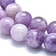 Натуральный лепидолит / пурпурный слюдяный камень бисер пряди(G-M353-A01-10mm)-3