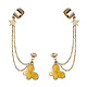 hellgoldene 304 Manschetten-Ohrringketten aus Edelstahl(EJEW-JE05685-03)-1