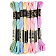 8 Skeins 8 Colors Polyester Sewing Thread(OCOR-WH20074-09A)-1