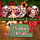 Beadthoven 100шт 5 стиля рождественские тематические окрашенные натуральные деревянные бусины(WOOD-BT0001-07)-4