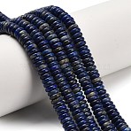 Natural Lapis Lazuli Beads Strands, Rondelle, 6x2mm, Hole: 1mm, about 164pcs/strand, 15.24''(38.7cm)(G-Q159-B38-01)