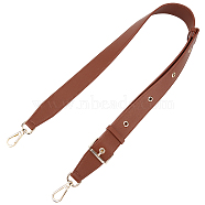 Imitation Leather Bag Strap, with Zinc Alloy Clasp, Replacement Handbag Decoration Bags Straps, Chocolate, 108x3.75x1.85cm, Hole: 6mm(FIND-WH0040-10B)