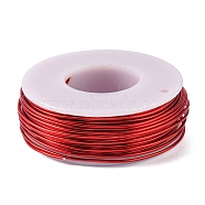 Round Aluminum Wire, Red, 18 Gauge, 1mm, about 23m/roll(AW-G001-03-23)
