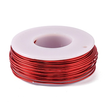 Round Aluminum Wire, Red, 18 Gauge, 1mm, about 23m/roll
