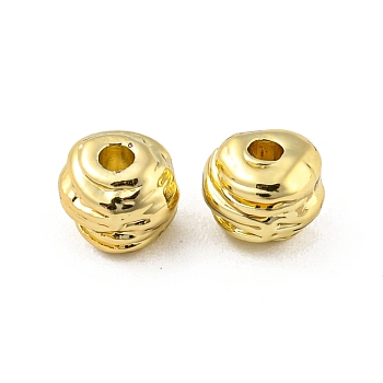 Alloy Beads, Long-Lasting Plated, Lead Free & Cadmium Free & Nickel Free, Honeycomb Shape, Golden, 5x6x6.5mm, Hole: 1.6mm