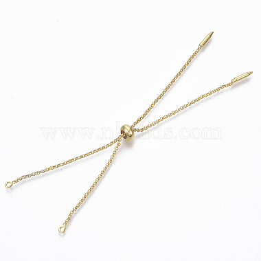 Adjustable Brass Slider Bracelets Making(KK-T059-01G-NF)-2