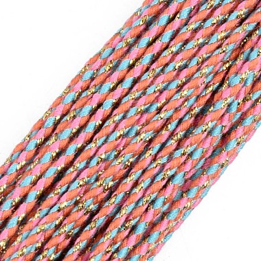 Трехцветные плетеные шнуры из полиэстера(OCOR-T015-B02)-2