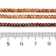 ronds à facettes perles de grenat naturel(G-I156-08A)-3