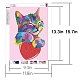 Cat Shape DIY Diamond Painting Kits(PW-WG56687-02)-2