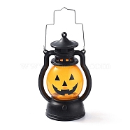 Plastic Portable Oil Lamp, Pumpkin Lantern, for Halloween Party Decoration, Halloween Themed Pattern, 124x76x54mm(TOOL-A010-A)