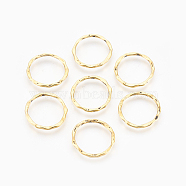 Tibetan Style Linking Rings, Circle Frames, Cadmium Free & Nickel Free & Lead Free, Antique Golden Color, 22x1.5mm, about 18.5mm inner diameter(PALLOY-A017-AG-FF)