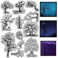 Custom PVC Plastic Clear Stamps, for DIY Scrapbooking, Photo Album Decorative, Cards Making, Stamp Sheets, Film Frame, Tree, 160x110x3mm(DIY-WH0439-0256)