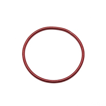 3MM Steel Wire Spring Stretch Bracelet for Women, FireBrick, 7-1/8 inch(18cm)