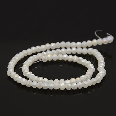 AB Color Plated Imitation Jade Glass Faceted(32 Facets) Round Beads Strands(GLAA-A027-3mm-AB01)-2