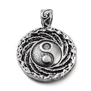 Antique Silver Yin-yang Alloy Pendants