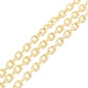 Rack Plating Brass Textured Cable Chains(CHC-B021-01G)-1