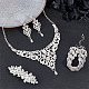 Conjunto de joyas de boda con rhinestone de cristal gomakerer(SJEW-GO0001-02)-4