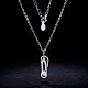 SHEGRACE Sweet Girls Rhodium Plated 925 Sterling Silver Pendant Necklaces(JN330A)-3