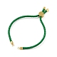 Наполовину готовые браслеты-слайдеры из скрученной миланской веревки(FIND-G032-01G-08)-2