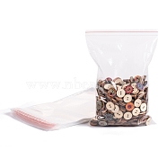 Plastic Zip Lock Bags, Resealable Packaging Bags, Top Seal, Self Seal Bag, Rectangle, Clear, 25x17cm, Unilateral Thickness: 2 Mil(0.05mm)(OPP-Q002-17x25cm)