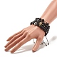 Bracelet en perles de pierre de lave en fil de nylon tressé(BJEW-JB07497)-3
