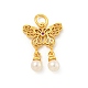 Butterfly Rack Plating Brass Micro Pave Cubic Zirconia Pendants(KK-P277-03MG)-1