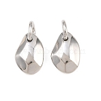 Brass Pendants, Irregular Oval Charms, Rack Plating, Long-Lasting Plated, Lead Free & Cadmium Free, Platinum, 16.5x11x5.5mm, Hole: 5mm(KK-CBABBCE-06P)