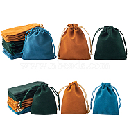 PandaHall Elite Velvet Jewelry Pouches Bags, Gift Bag, Mixed Color, 36pcs/set(TP-PH0001-08)