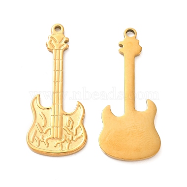 Golden Guitar 304 Stainless Steel Pendants