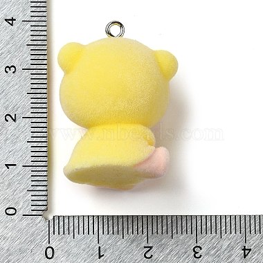 Flocking Resin Pendants(RESI-D072-03B)-3