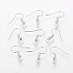Grade A Silver Color Plated Iron Earring Hooks(X-EC135-S-NF)-1