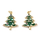 Christmas Theme Rack Plating Brass Pendants(KK-M280-11B-G)-1