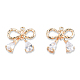 Brass Pave Clear Cubic Zirconia Pendants(KK-N232-459)-2