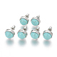 Synthetic Turquoise Stud Earrings(EJEW-F162-H06)-1