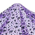 Polyester Mesh Fabric, Bat Pattern, Purple, 1500~1600x0.1mm(DIY-WH0816-186A)