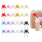 24Pcs 12 Colors Plastic Pull Bows, for Party Festivals Home Decorations, Mixed Color, 1100mm, 2pcs/color(AJEW-FH0008-99)