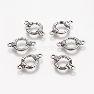 Alloy Links connectors, Lead Free and Cadmium Free, Ring, Antique Silver, 27x17x5mm, Hole: 2.5mm(EA9823Y)