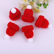 Polyester Doll Woolen Hat, for Accessories Decorate Doll, Red, 60x43x12.5mm(X-DOLL-PW0001-194I)