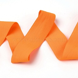 Nylon Ribbon, Double Face Matte, Webbing Garment Sewing Accessories, Dark Orange, 3/4 inch(20mm), about 50yards/roll(45.72m/roll)(NWIR-O010-02C)