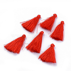 Polyester Tassel Pendant Decorations, Red, 42~45mm(FIND-S260-C21)