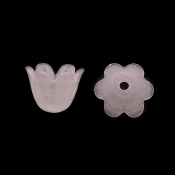 Acrylic Frosted Beads, Imitation Peal Beads, Flores Convallariae, Lavender Blush, 8x10x10mm, Hole: 1.4mm