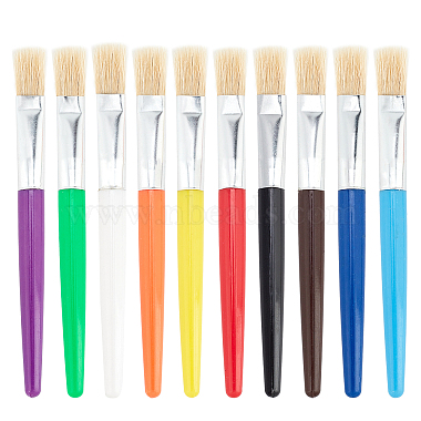 Colorful Plastic Oil & Acrylic Brushes