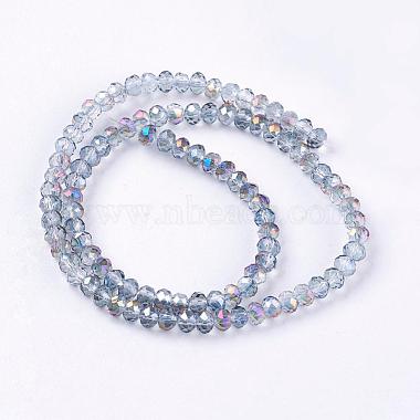 Chapelets de perles en rondelles facettées en verre électrolytique(EGLA-D020-3x2mm-18)-2